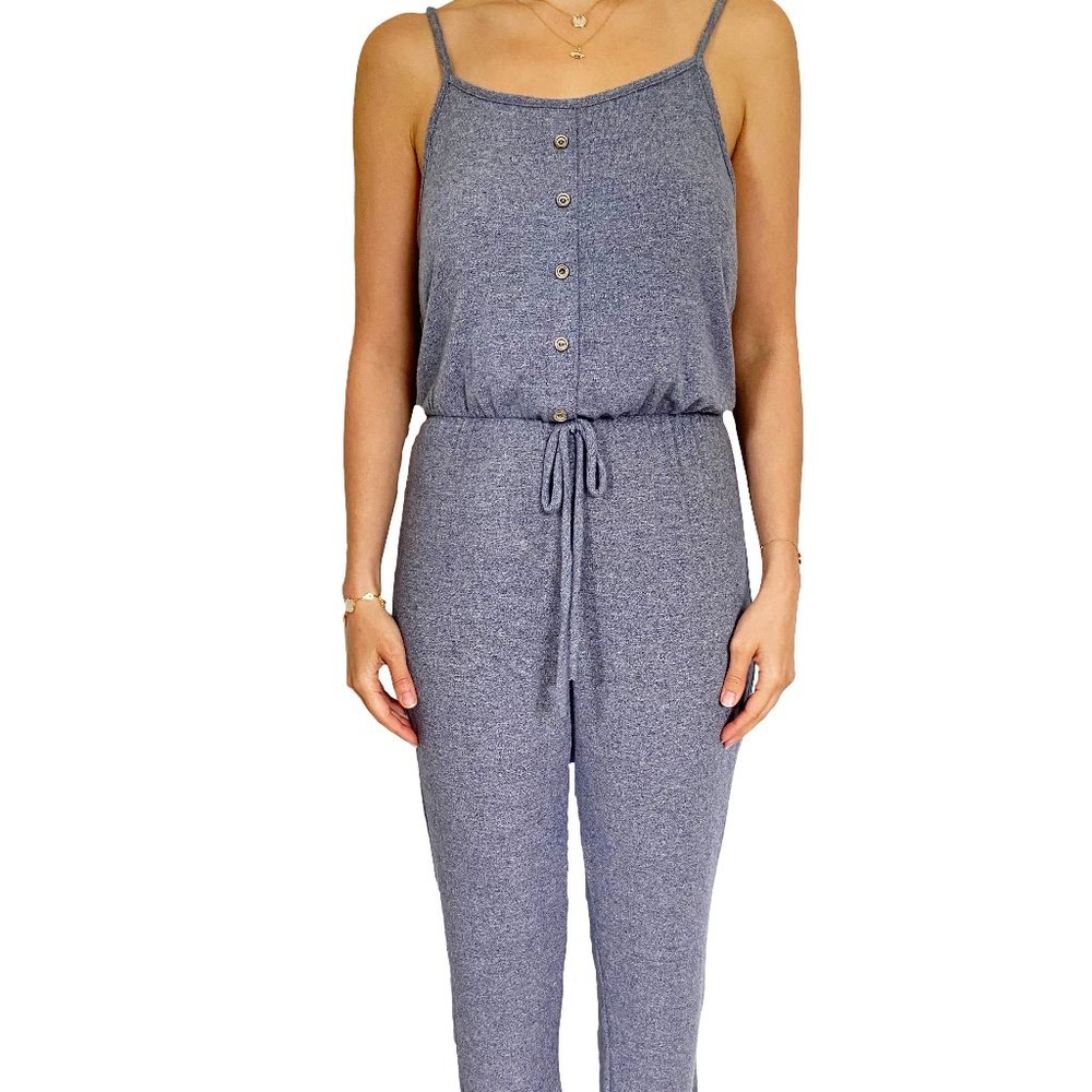 Cami Jumpsuit Heathered Blue